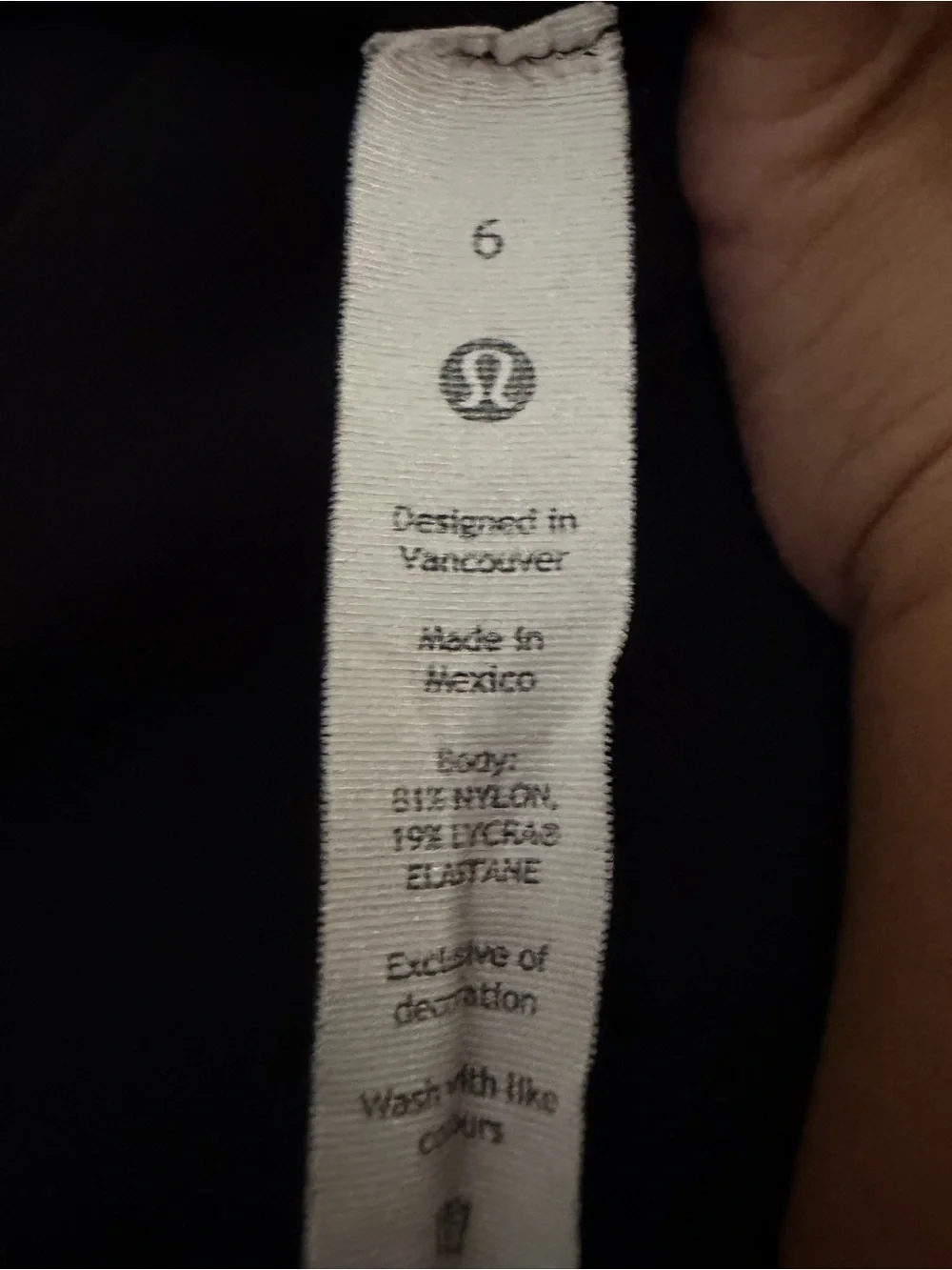 lululemon athletica Black Aligh High Rise Leggings Size 6